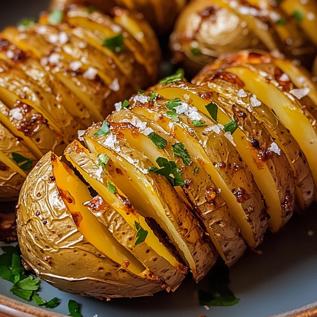 Crispy Roasted Hasselback Potatoes Made Easy