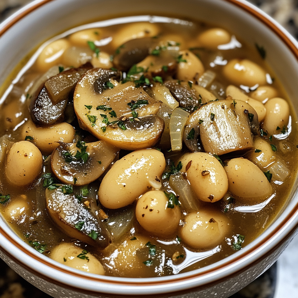 Earthy Mushroom and White Bean Stew