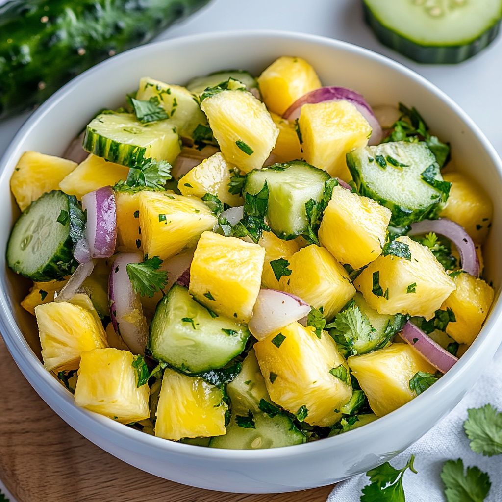 Pineapple Cucumber Salad Recipe