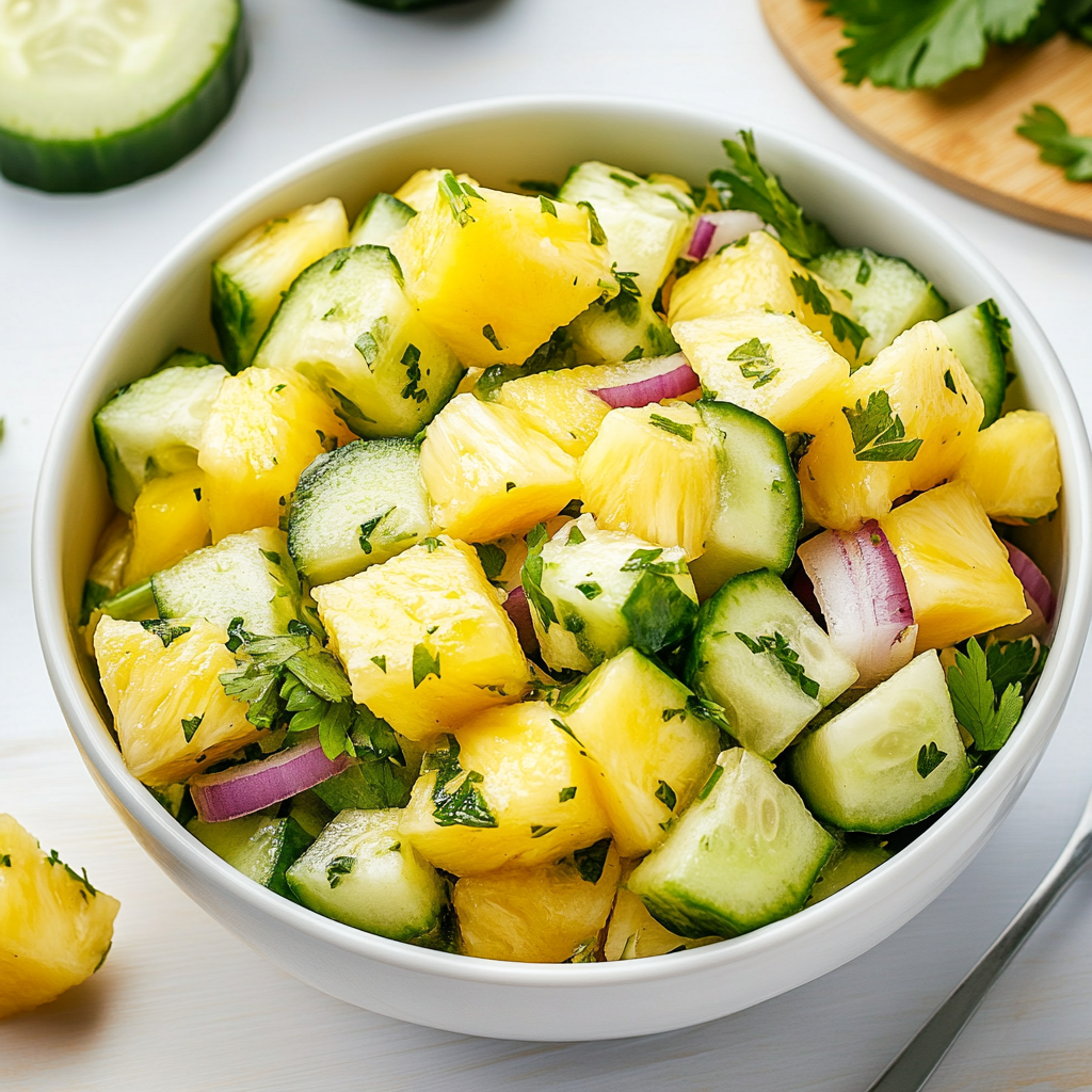 Pineapple Cucumber Salad Recipe