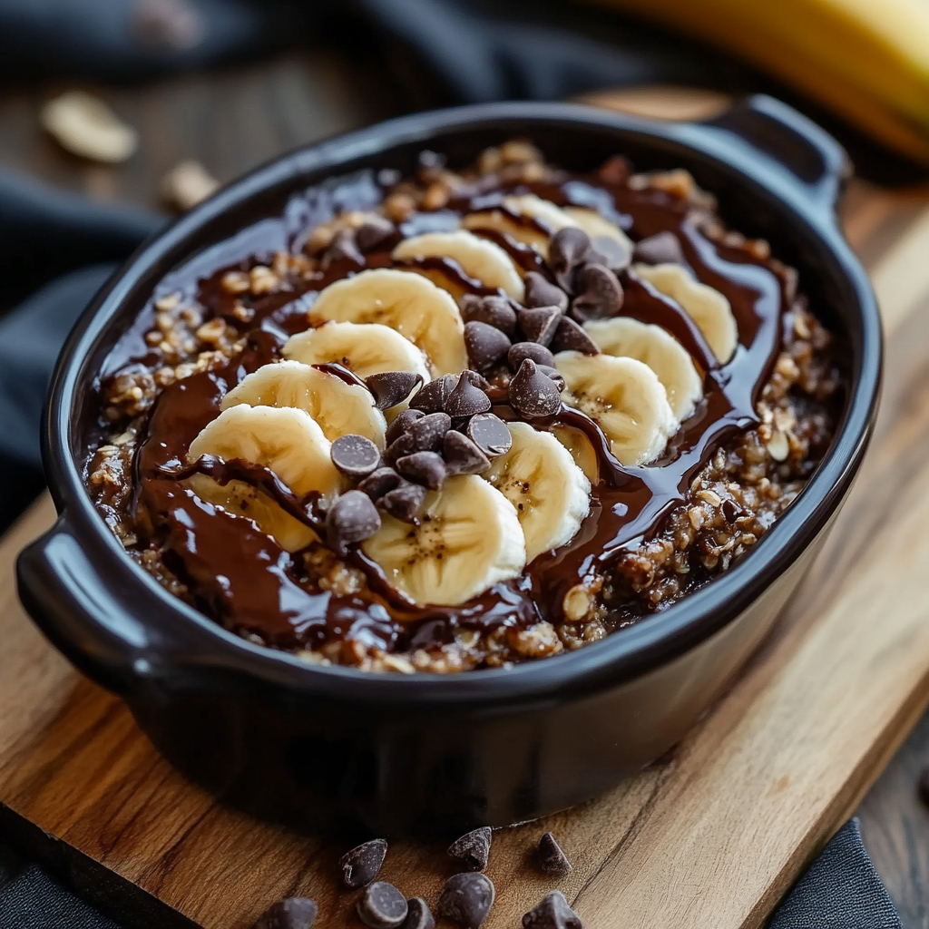 CHOCOLATE BANANA OATMEAL DESSERT