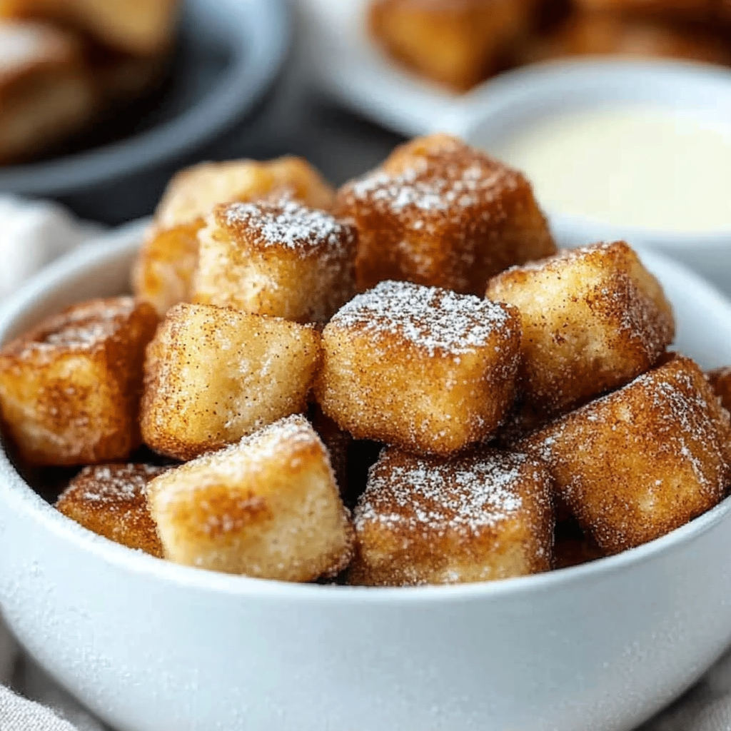 Cinnamon Roll French Toast Bites