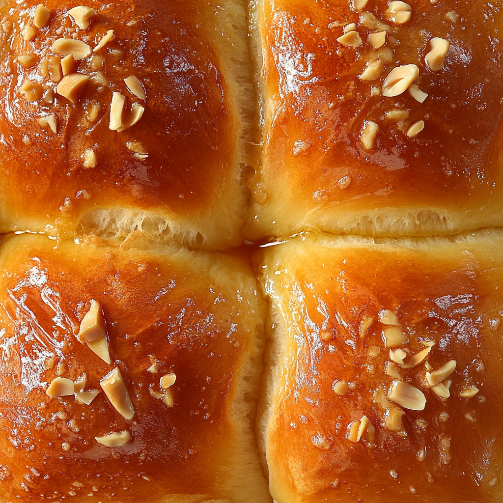 Golden Sage-Kissed Honey Butter Brioche Rolls