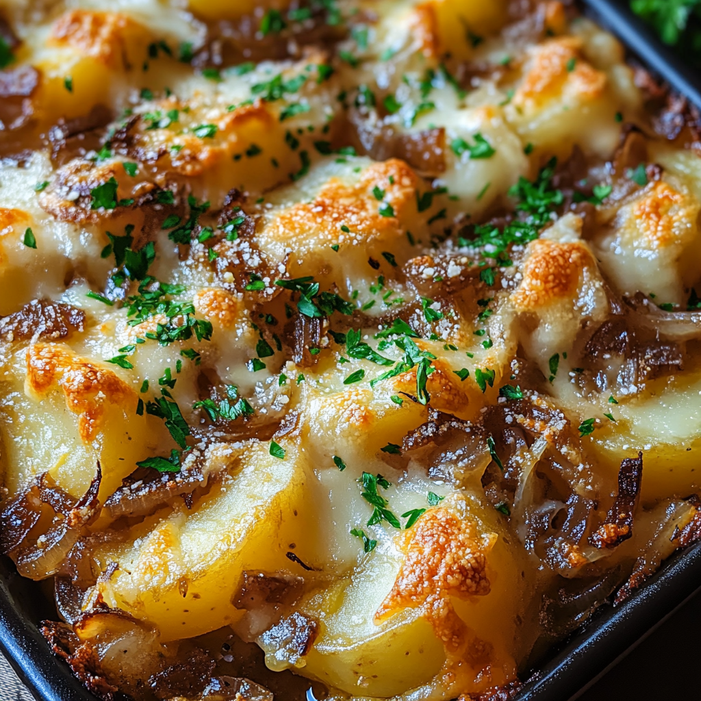 French Onion Potato Bake: A Deliciously Cheesy Comfort Food Recipe