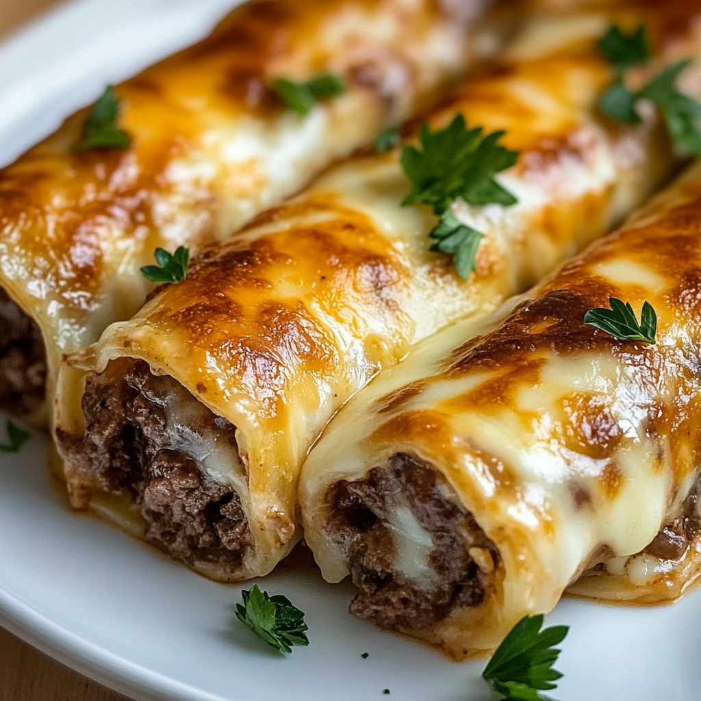Cheesy Keto Philly Cheesesteak Roll-Ups Recipe