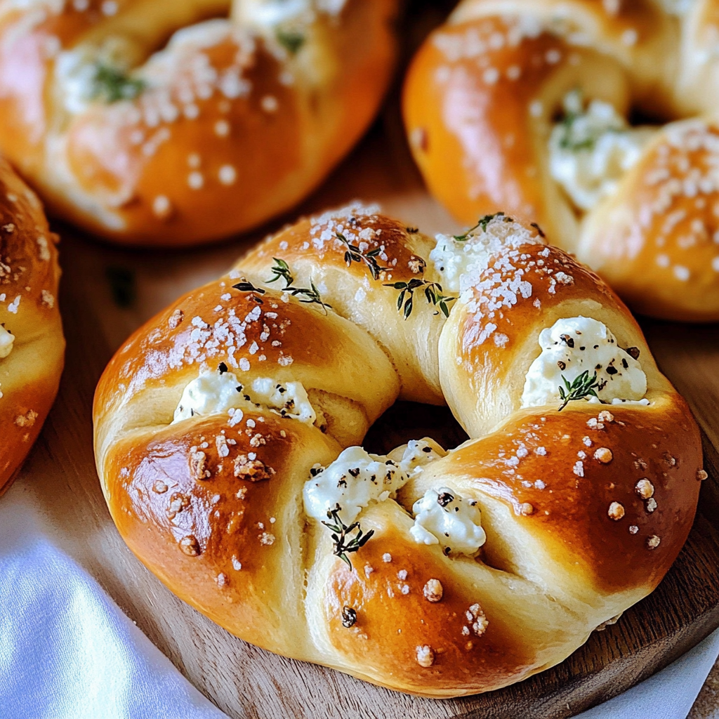 Mozzarella Stuffed Soft Pretzels Recipe