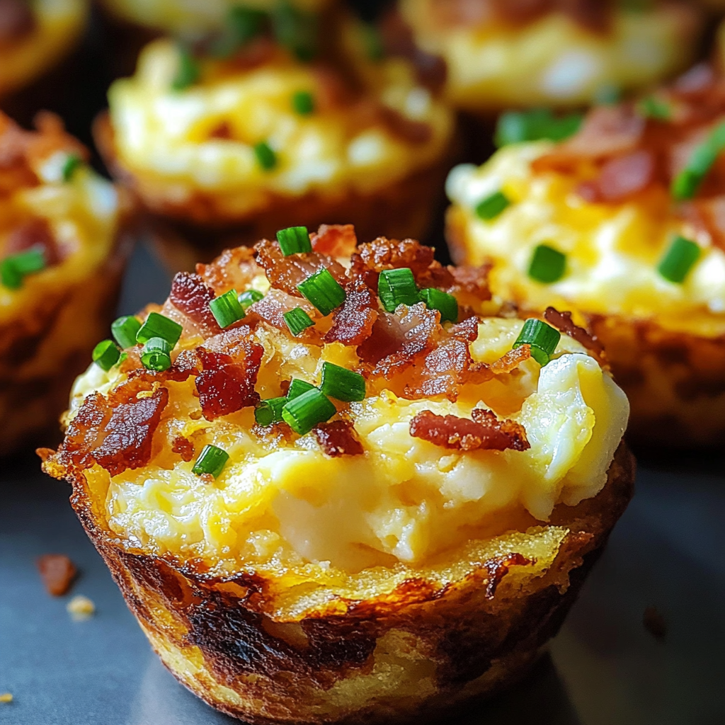 Loaded Bacon And Egg Hash Brown Muffins
