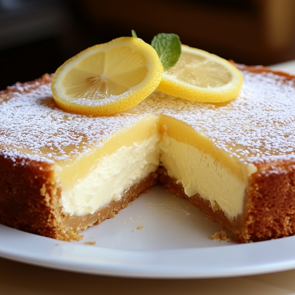 ITALIAN PINE NUT CUSTARD CAKE
