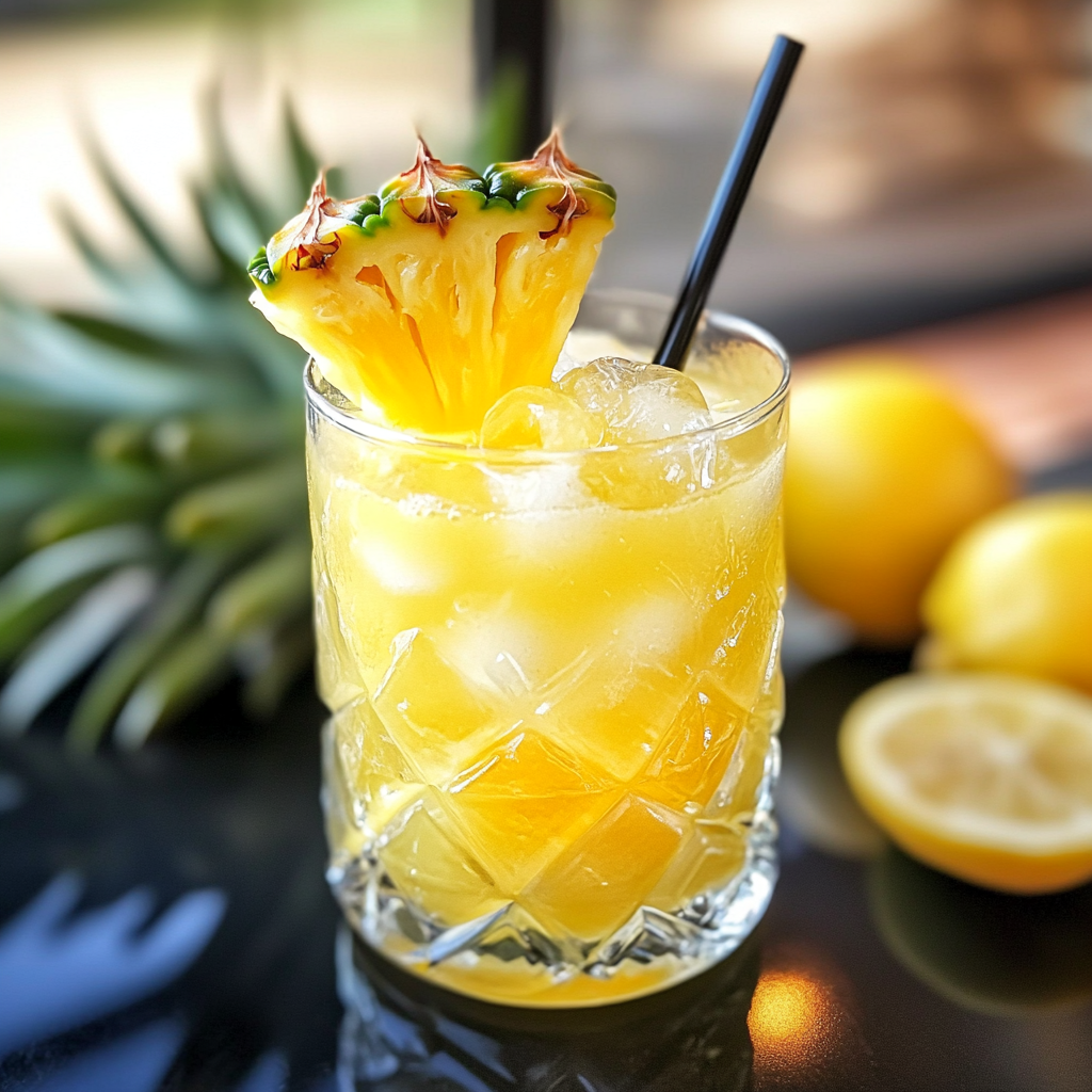 Pineapple Lemon Drop Mocktail That Packs a Tropical Punch