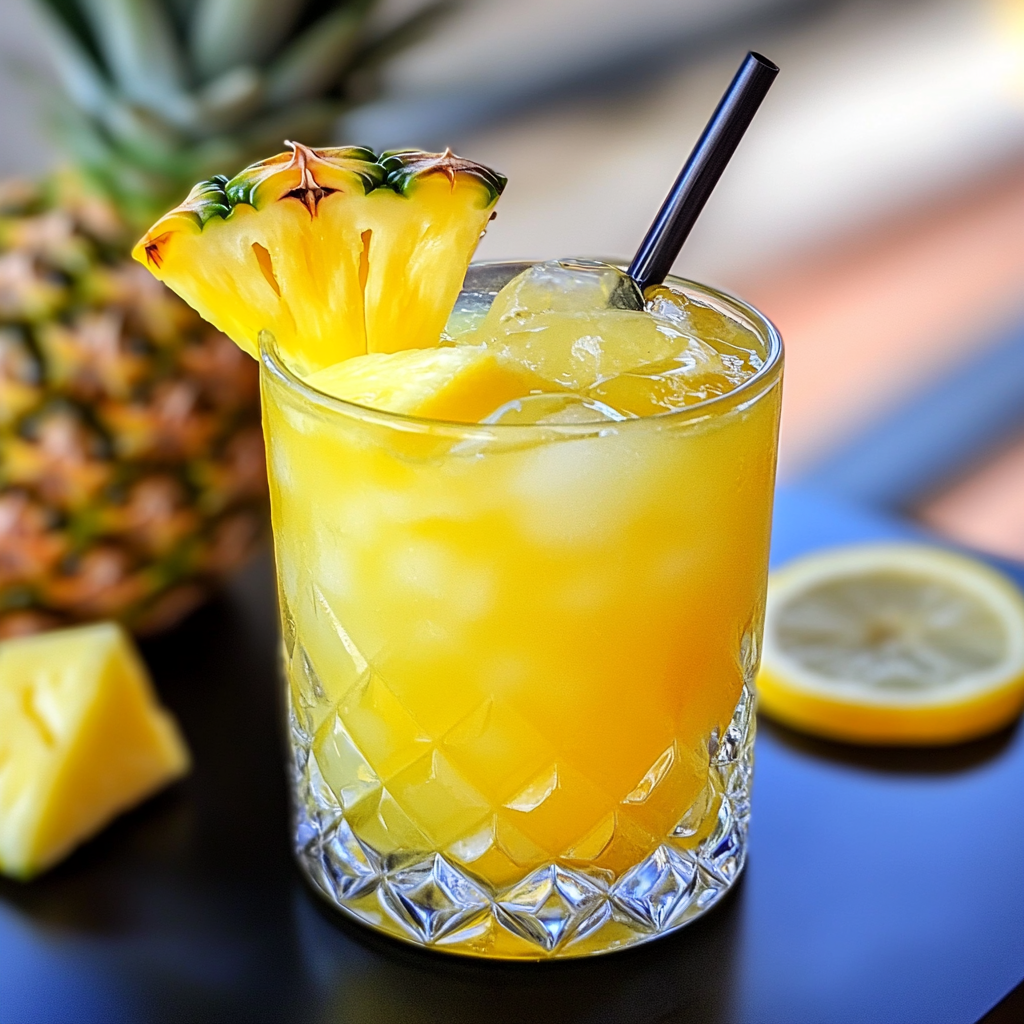 Pineapple Lemon Drop Mocktail That Packs a Tropical Punch