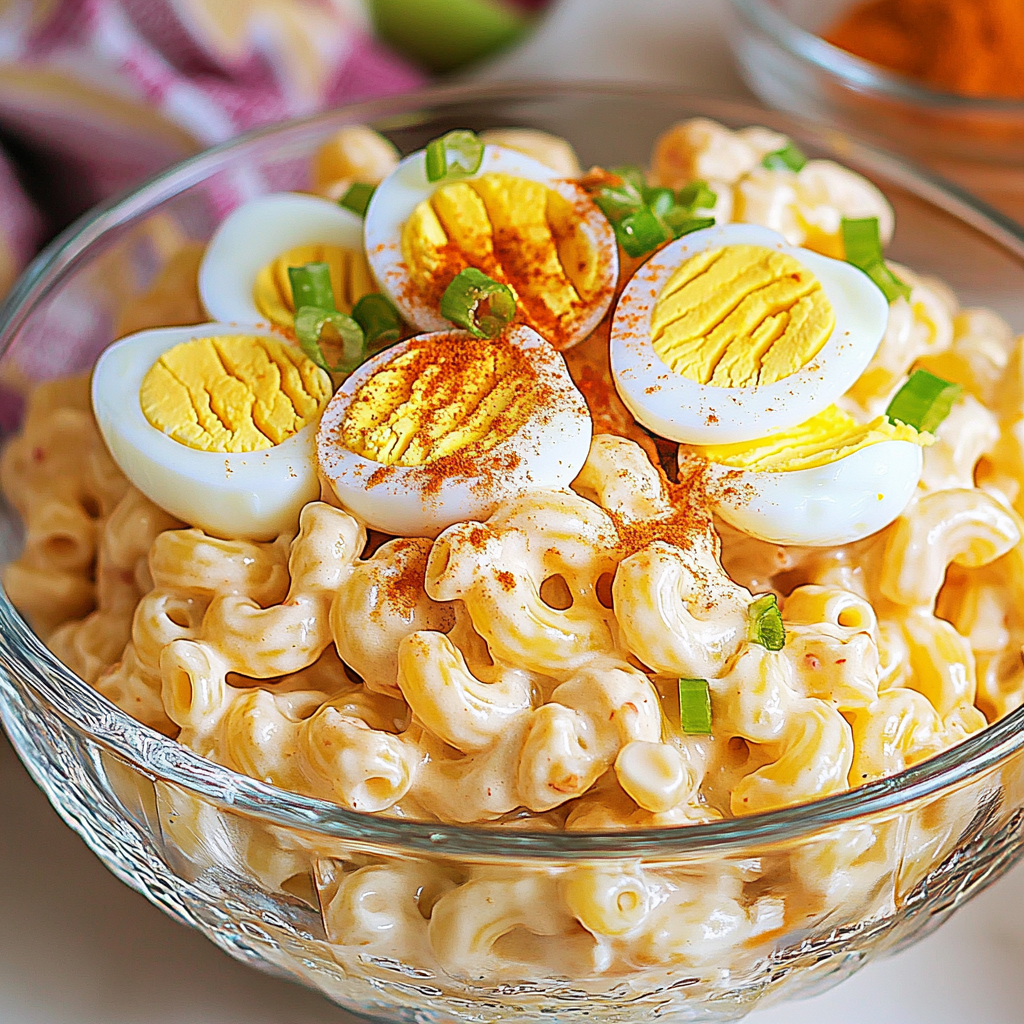Deviled Egg Macaroni Pasta Salad Recipe