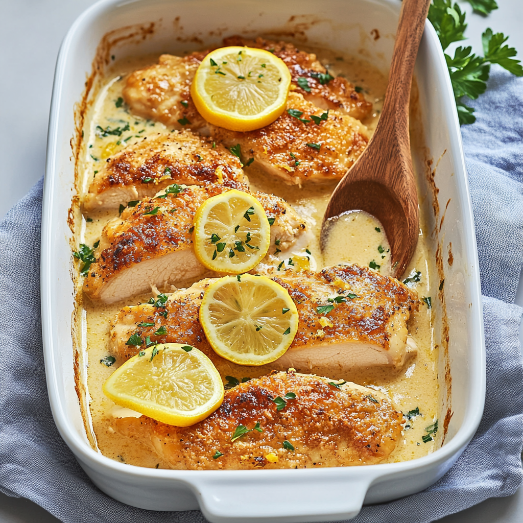 Baked Lemon Butter Chicken Recipe
