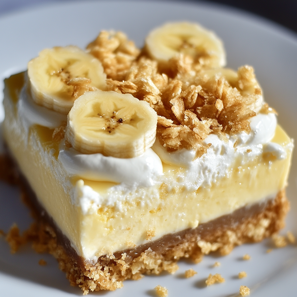 Banana Pudding Cheesecake Bars Recipe