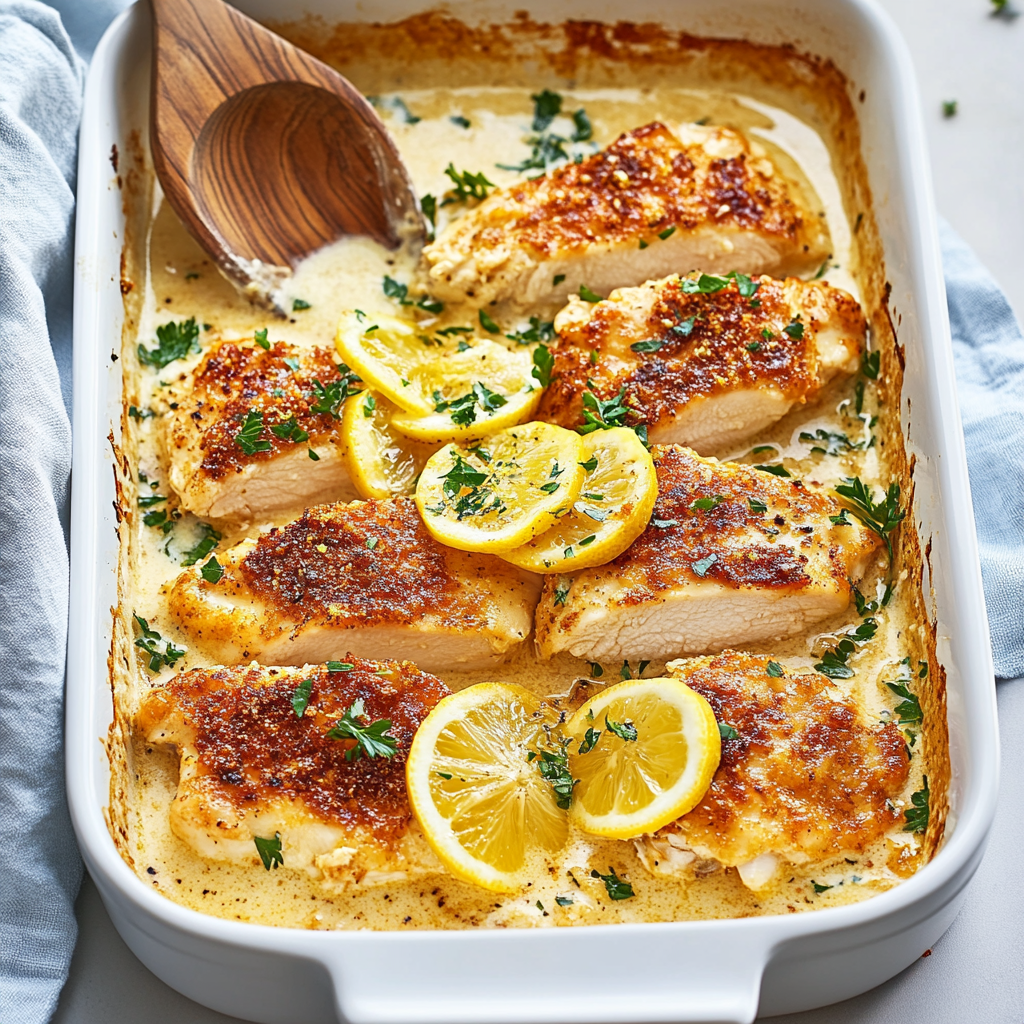 Baked Lemon Butter Chicken Recipe