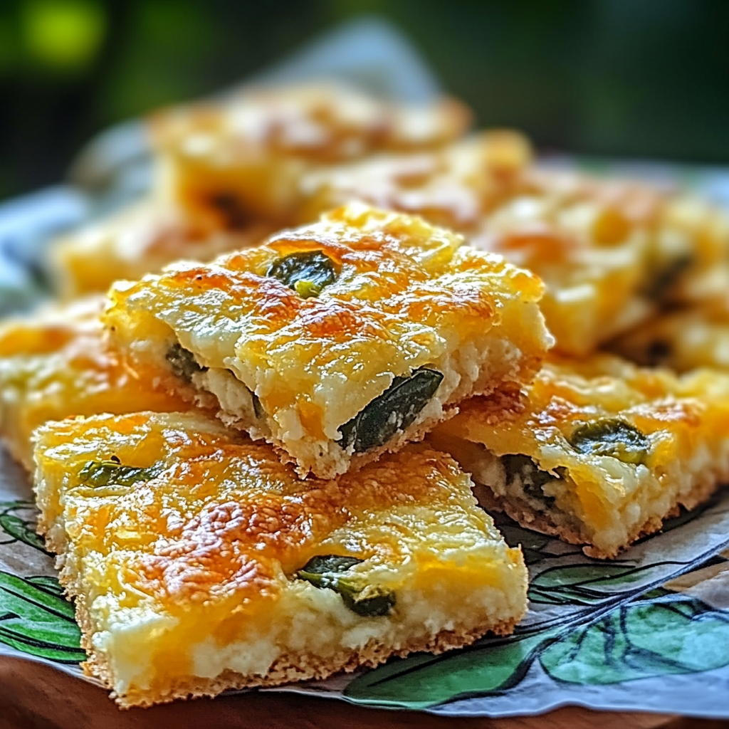 Jalapeño Cheese Squares: The Ultimate Snack Delight