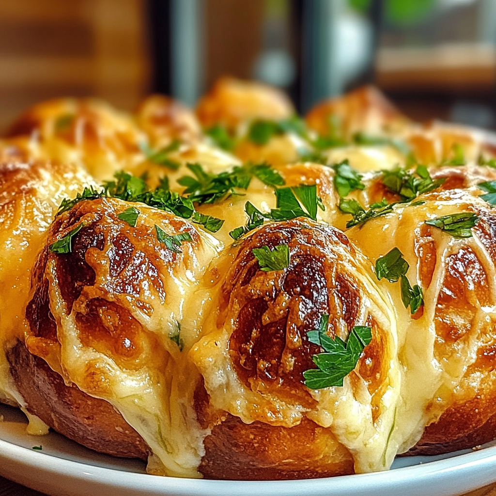 Cheesy Garlic Pull-Apart Bubble Bread is a must-try!