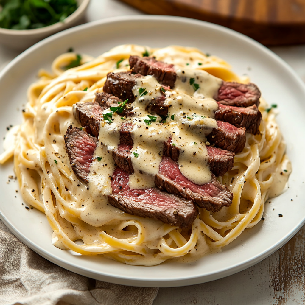 Creamy Steak Pasta Recipe